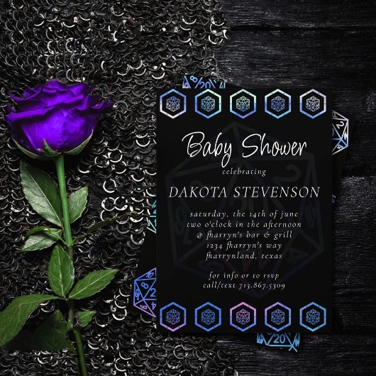 RPGサイコロ | オーロラファンタジー卓上ゲーマーシャワー 招待状