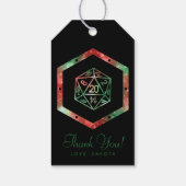 RPGサイコロ | クリスマスファンタジーテーブルトップゲーマーカスタムー ギフトタグ (裏面)