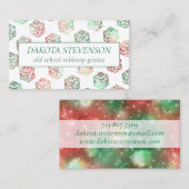 RPGサイコロ | クリスマスファンタジーテーブルトップゲーマーブランディング 名刺 (正面/裏面)