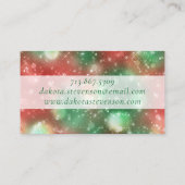 RPGサイコロ | クリスマスファンタジーテーブルトップゲーマーブランディング 名刺 (裏面)