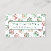 RPGサイコロ | クリスマスファンタジーテーブルトップゲーマーブランディング 名刺 (正面)