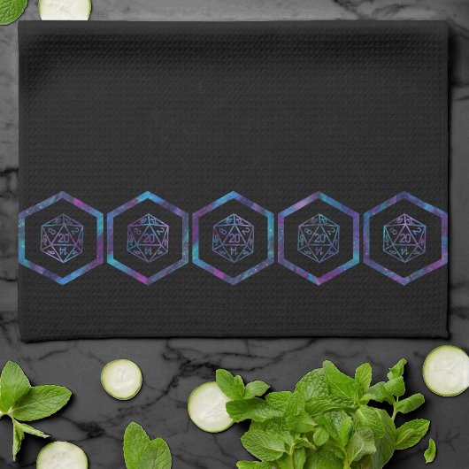 RPGサイコロ | ネブラファンタジーレトロテーブルトップPnPゲーマー キッチンタオル