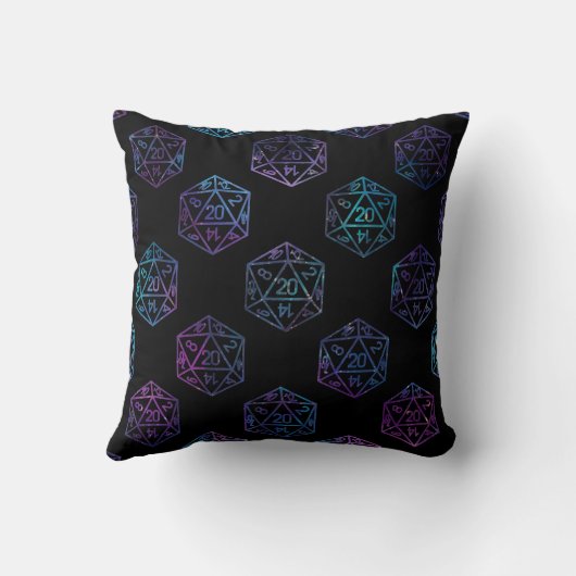 RPGサイコロ | ネブラファンタジーレトロテーブルトップPnPゲーマー クッション (裏面)