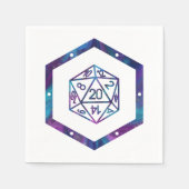 RPGサイコロ | ネブラファンタジーレトロテーブルトップPnPゲーマー スタンダードカクテルナプキン (正面)