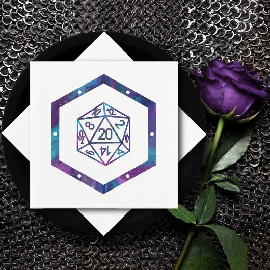 RPGサイコロ | ネブラファンタジーレトロテーブルトップPnPゲーマー スタンダードカクテルナプキン