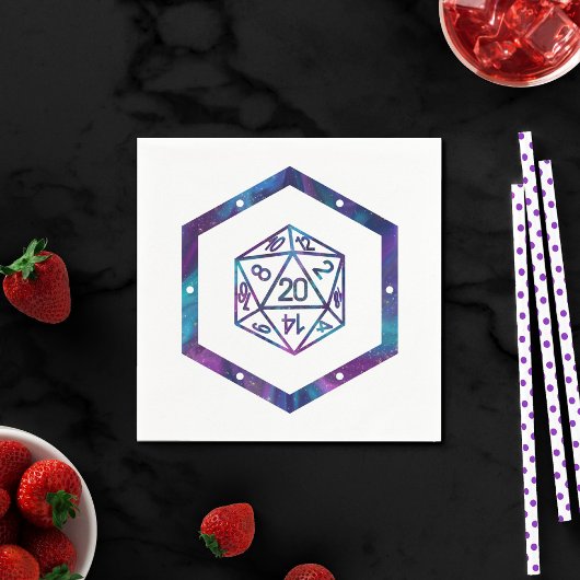 RPGサイコロ | ネブラファンタジーレトロテーブルトップPnPゲーマー スタンダードカクテルナプキン