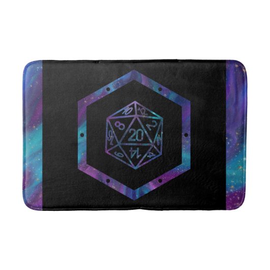 RPGサイコロ | ネブラファンタジーレトロテーブルトップPnPゲーマー バスマット (正面)