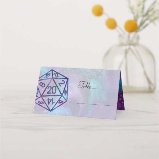 RPGサイコロ | ネブラファンタジーレトロテーブルトップPnPゲーマー プレイスカード (正面)