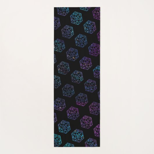 RPGサイコロ | ネブラファンタジーレトロテーブルトップPnPゲーマー ヨガマット (裏面)