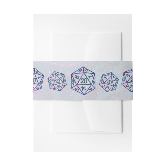 RPGサイコロ | ネブラファンタジーレトロテーブルトップPnPゲーマー 招待状ベリーバンド (正面例)