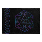 RPGサイコロ | ネブラファンタジーレトロテーブルトップPnPゲーマー 枕カバー (裏面-左)