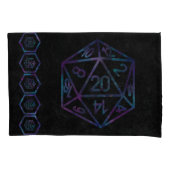 RPGサイコロ | ネブラファンタジーレトロテーブルトップPnPゲーマー 枕カバー (正面左)