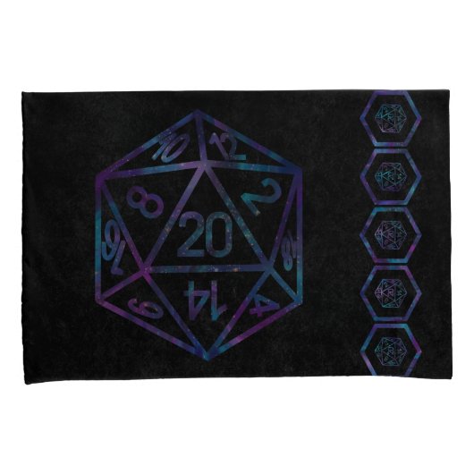 RPGサイコロ | ネブラファンタジーレトロテーブルトップPnPゲーマー 枕カバー (正面右)