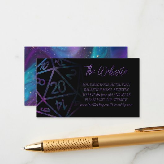 RPGサイコロ | ネブラファンタジー卓上ゲーマーウェブサイト エンクロージャーカード (正面/裏面インサイチュ)