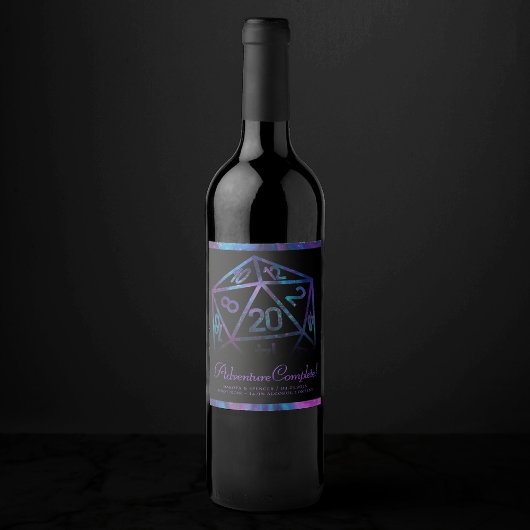 RPGサイコロ | ネブラファンタジー卓上ゲーマーサンキュー ワインラベル