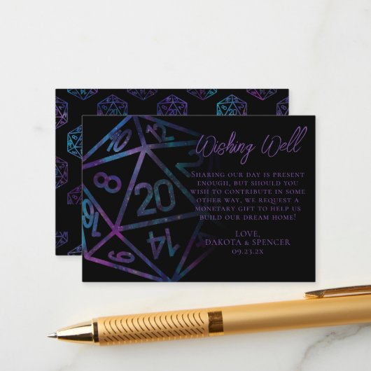 RPGサイコロ | ネブラファンタジー卓上願い井戸 エンクロージャーカード (正面/裏面インサイチュ)