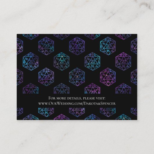 RPGサイコロ | ネブラファンタジー卓上願い井戸 エンクロージャーカード (裏面)