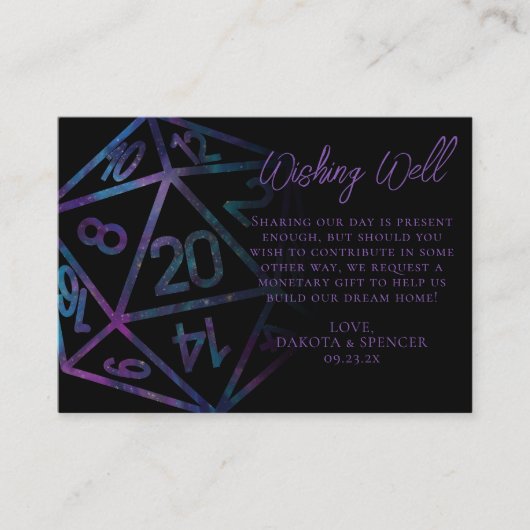 RPGサイコロ | ネブラファンタジー卓上願い井戸 エンクロージャーカード (正面)