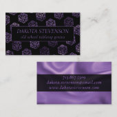 RPGサイコロ | パープルファンタジーテーブルトップゲーマーブランディング 名刺 (正面/裏面)