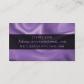 RPGサイコロ | パープルファンタジーテーブルトップゲーマーブランディング 名刺 (裏面)