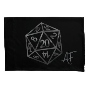 RPGサイコロ   ファンタジーオールドスクールテーブルトップレトロゲーマー 枕カバー