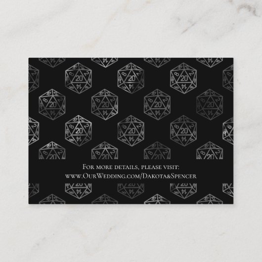 RPGサイコロ | ファンタジーテーブルトップゲーマーホテル詳細 エンクロージャーカード (裏面)