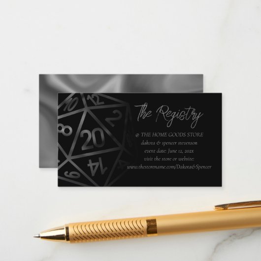 RPGサイコロ | ファンタジーレトロテーブルトップゲーマーレジストリ エンクロージャーカード (正面/裏面インサイチュ)