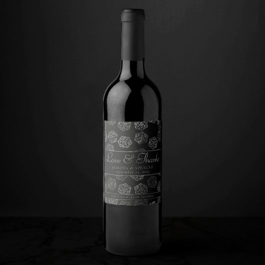 RPGサイコロ | ファンタジーレトロテーブルトップPnPゲーマーカスタム ワインラベル