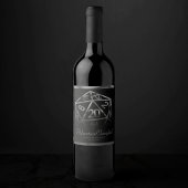 RPGサイコロ | ファンタジーレトロ卓上ゲーマーサンキュー ワインラベル