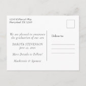 RPGサイコロ | ファンタジーロールプレーヤーの写真の卒業 案内ポストカード (裏面)