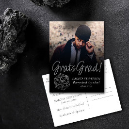 RPGサイコロ | ファンタジーロールプレーヤーの写真の卒業 案内ポストカード