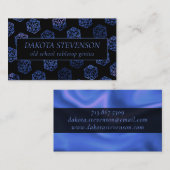 RPGサイコロ | ブルーファンタジー卓上ゲーマーブランディング 名刺 (正面/裏面)