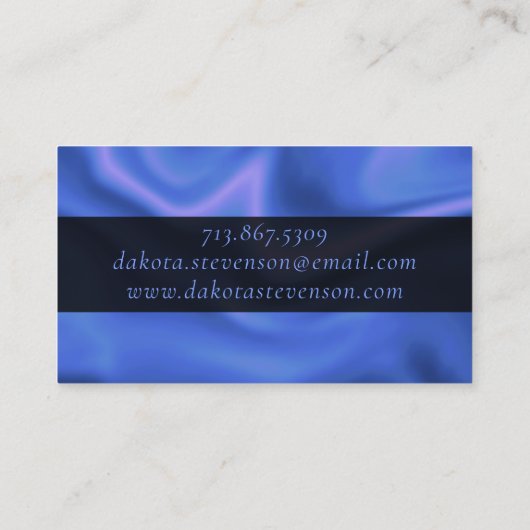 RPGサイコロ | ブルーファンタジー卓上ゲーマーブランディング 名刺 (裏面)