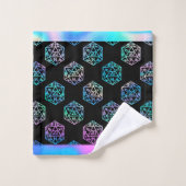 RPGサイコロ | ホロオールドスクールファンタジー卓上ゲーマー バスタオルセット (ウォッシュタオル)