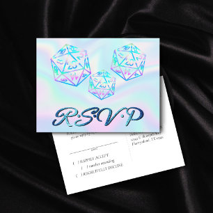 RPGサイコロ ホロファンタジーテーブルトップゲーマーイベントRSVP インビテーションポストカード