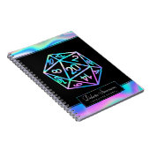 RPGサイコロ | ホロファンタジーテーブルトップゲーマーキャラクター ノートブック (右側)