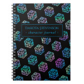 RPGサイコロ | ホロファンタジーテーブルトップゲーマーキャラクター ノートブック (正面)