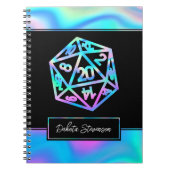 RPGサイコロ | ホロファンタジーテーブルトップゲーマーキャラクター ノートブック (正面)