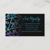 RPGサイコロ | ホロファンタジーテーブルトップゲーマーレジストリ エンクロージャーカード (正面)