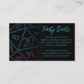 RPGサイコロ | ホロファンタジーテーブルトップゲーマー披露宴 エンクロージャーカード (正面)