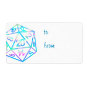 RPGサイコロ | ホロファンタジーテーブルトップPnPゲーマーカスタム ラベル (正面)