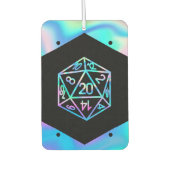 RPGサイコロ | ホロファンタジーレトロテーブルトップPnPゲーマー カーエアーフレッシュナー (正面)