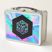 RPGサイコロ | ホロファンタジーレトロテーブルトップPnPゲーマー メタルランチボックス (正面)