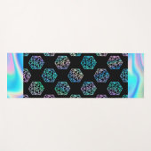 RPGサイコロ | ホロファンタジーレトロテーブルトップPnPゲーマー ヨガマット (正面(横))