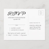 RPGサイコロ | 金ゴールドファンタジーテーブルトップゲーマーエントリRSVP インビテーションポストカード (裏面)