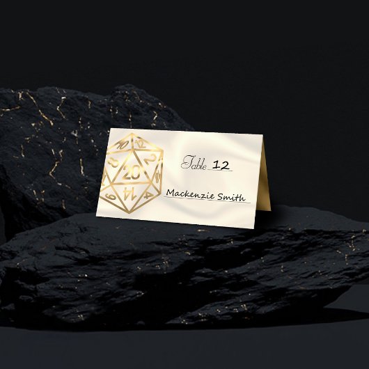 RPGサイコロ | 金ゴールドファンタジーレトロテーブルトップPnPゲーマー プレイスカード