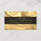 RPGサイコロ | 金ゴールドファンタジー卓上ゲーマーブランディング 名刺 (裏面)