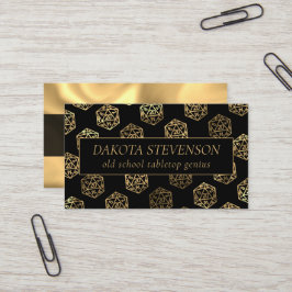 RPGサイコロ | 金ゴールドファンタジー卓上ゲーマーブランディング 名刺