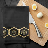 RPGサイコロ | 金ゴールドファンタジー卓上レトロPnPゲーマー キッチンタオル