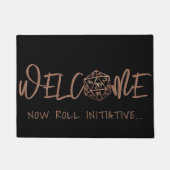 RPGサイコロ | 銅テーブルトップPnPロレプレーヤーウェルカム ドアマット (正面)